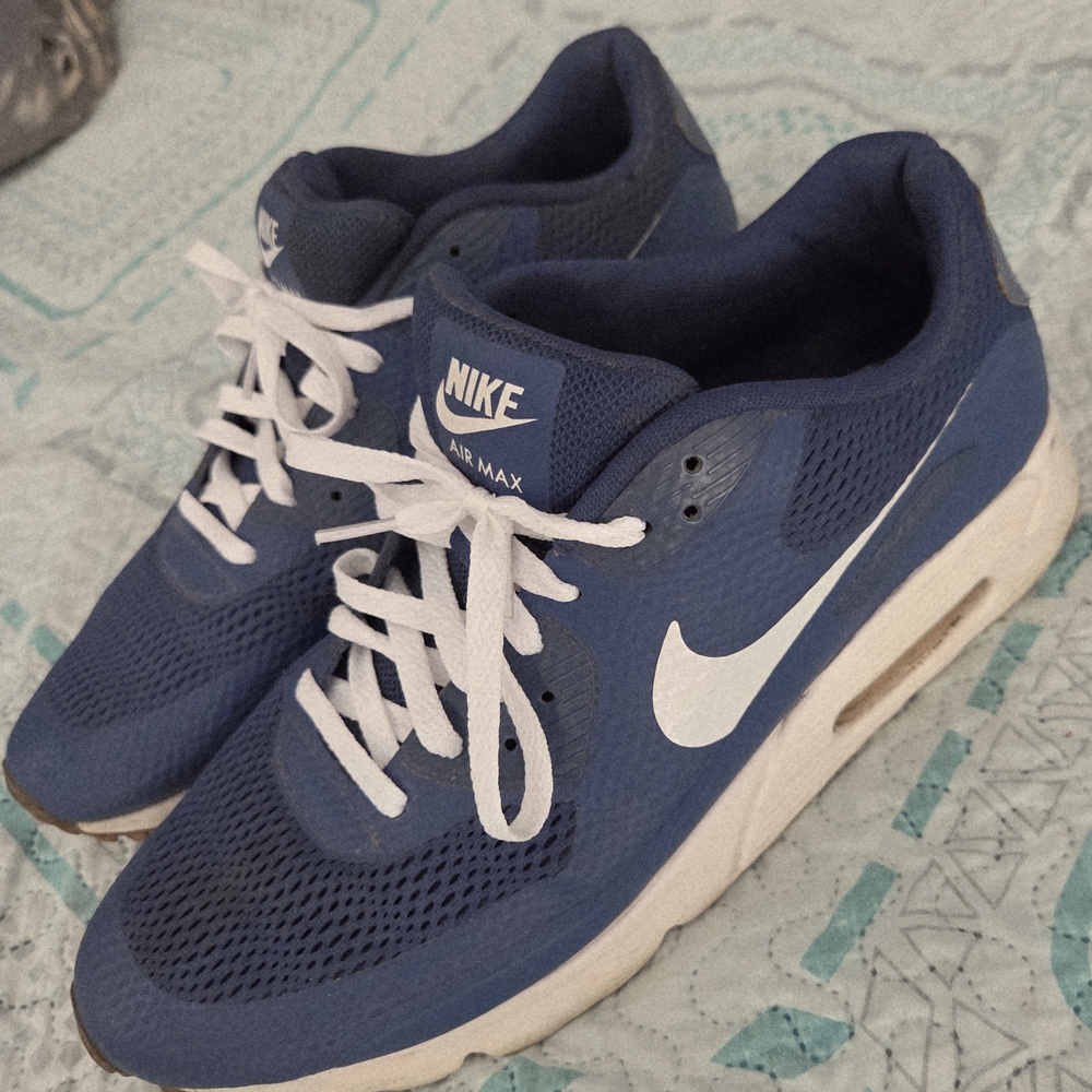 Nike Air Max Royal Blue and White Sneakers Size 13